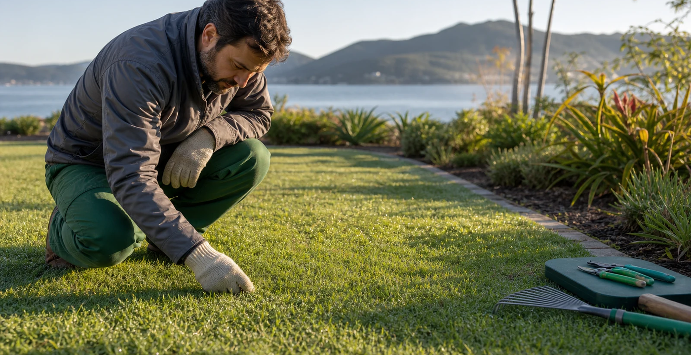 Garden Beach Blog - Grama no inverno em Florianopolis