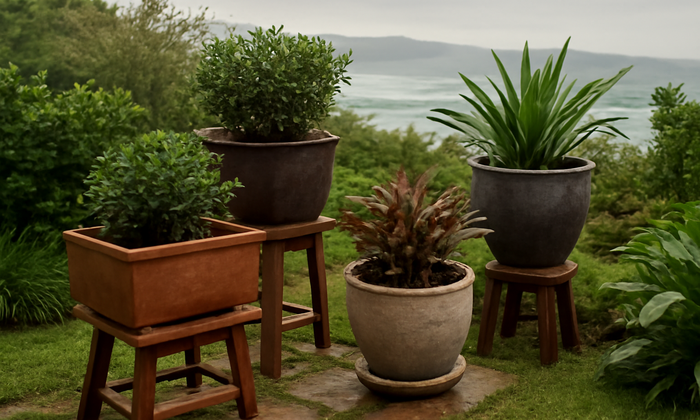 Garden Beach Blog - Vento e maresia: como proteger vasos e jardineiras no inverno sem entupir a drenagem